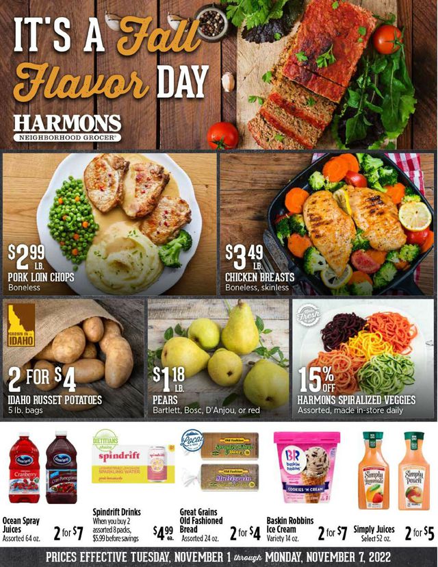 Harmons Ad from 11/04/2022