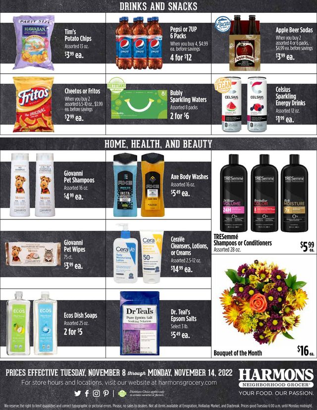 Harmons Ad from 11/08/2022