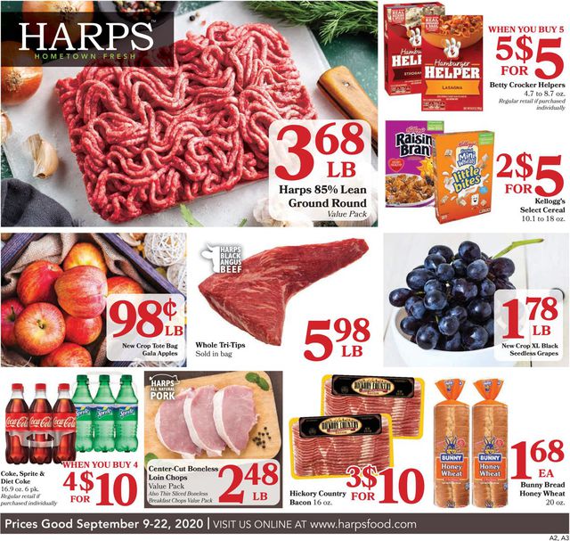 Harps Foods Ad from 09/09/2020