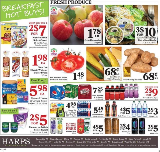 Harps Foods Ad from 04/07/2021