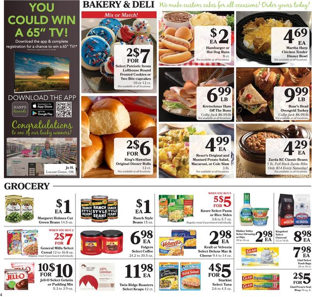 Harps Foods Ad from 06/30/2021