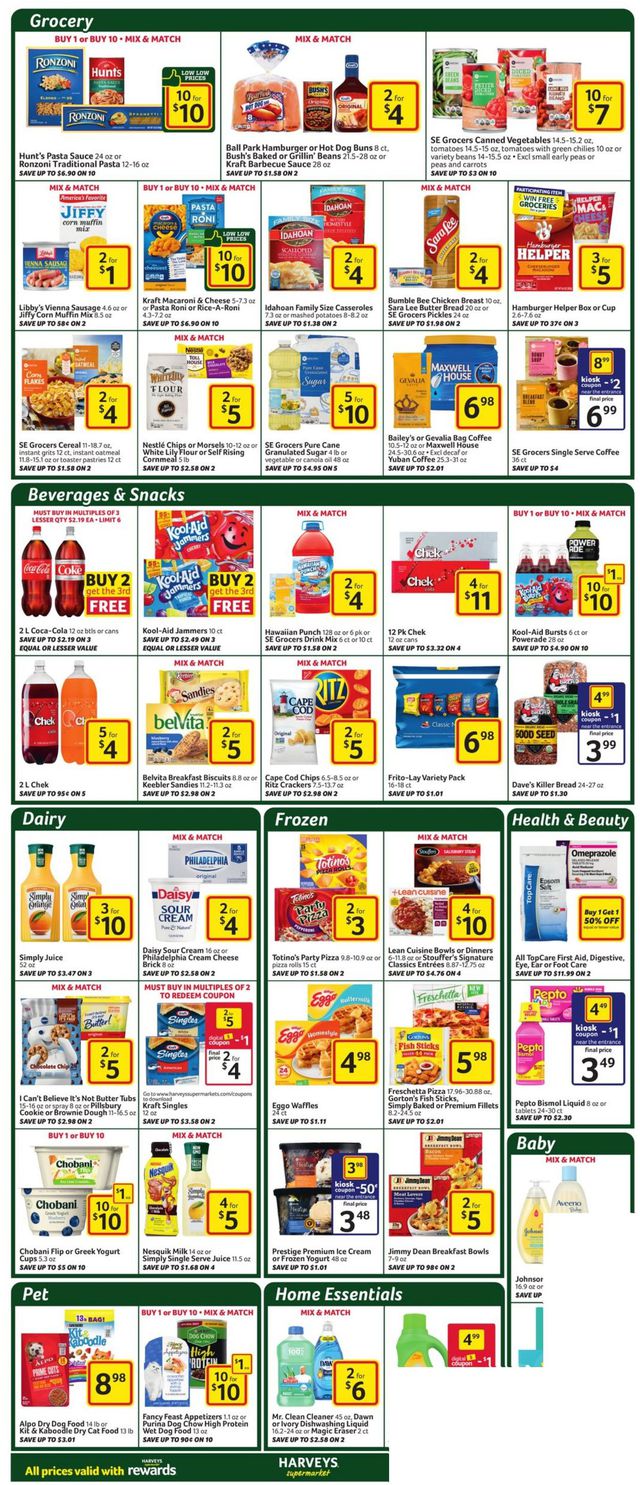 Harveys Supermarket Ad from 01/27/2021