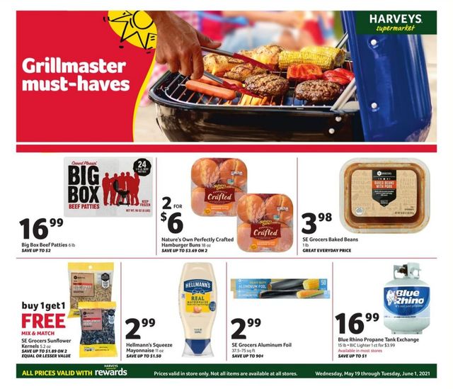 Harveys Supermarket Ad from 05/19/2021