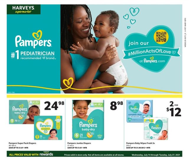 Harveys Supermarket Ad from 07/14/2021
