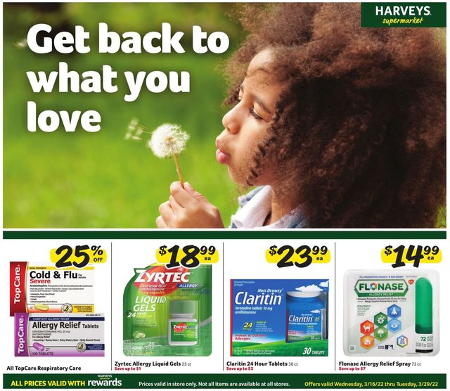 Harveys Supermarket Ad from 03/16/2022