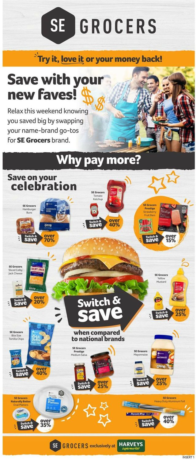 Harveys Supermarket Ad from 08/31/2022