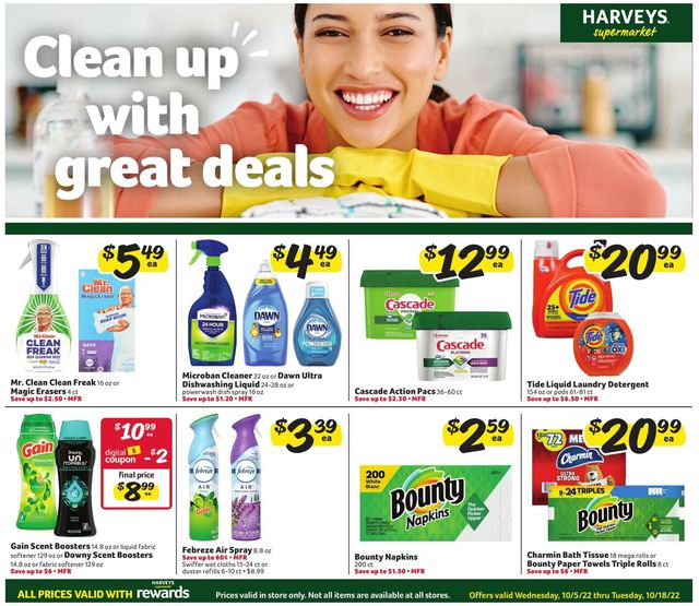 Harveys Supermarket Ad from 10/05/2022