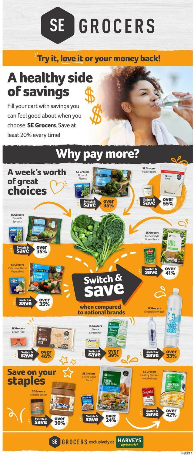 Harveys Supermarket Ad from 01/04/2023