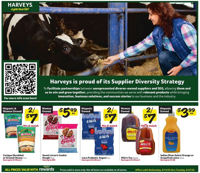 Harveys Supermarket Ad from 06/14/2023