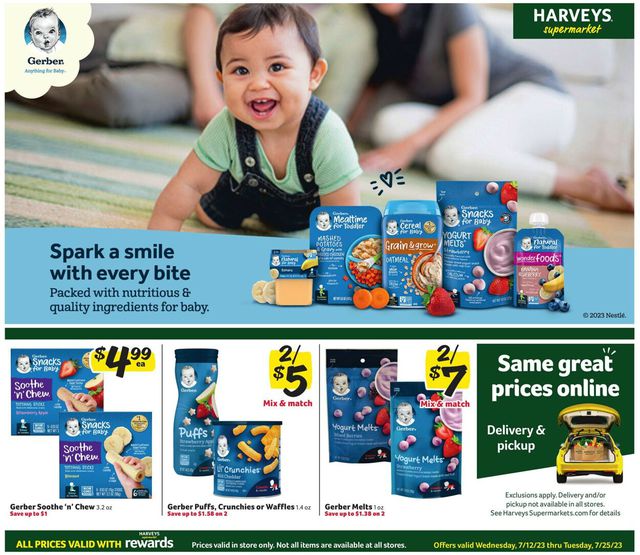 Harveys Supermarket Ad from 07/12/2023