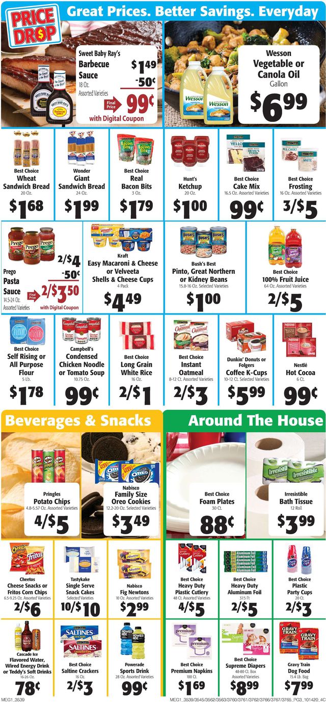 Hays Supermarket Ad from 10/14/2020