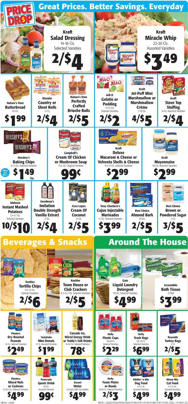 Hays Supermarket Ad from 12/16/2020