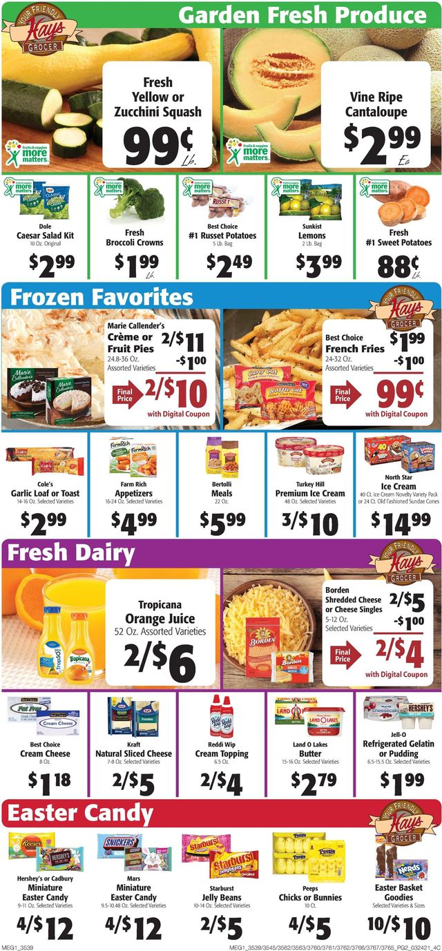Hays Supermarket Ad from 03/24/2021