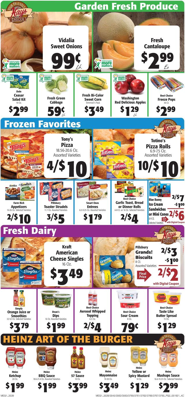 Hays Supermarket Ad from 05/19/2021