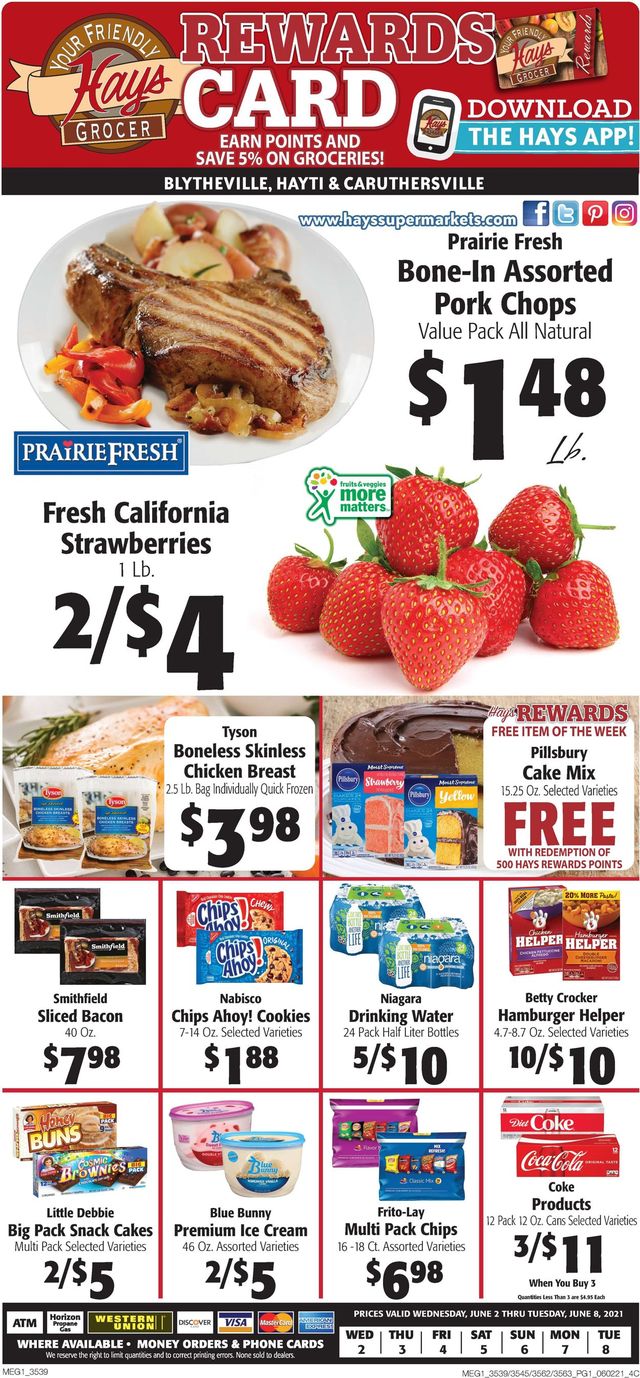 Hays Supermarket Ad from 06/02/2021