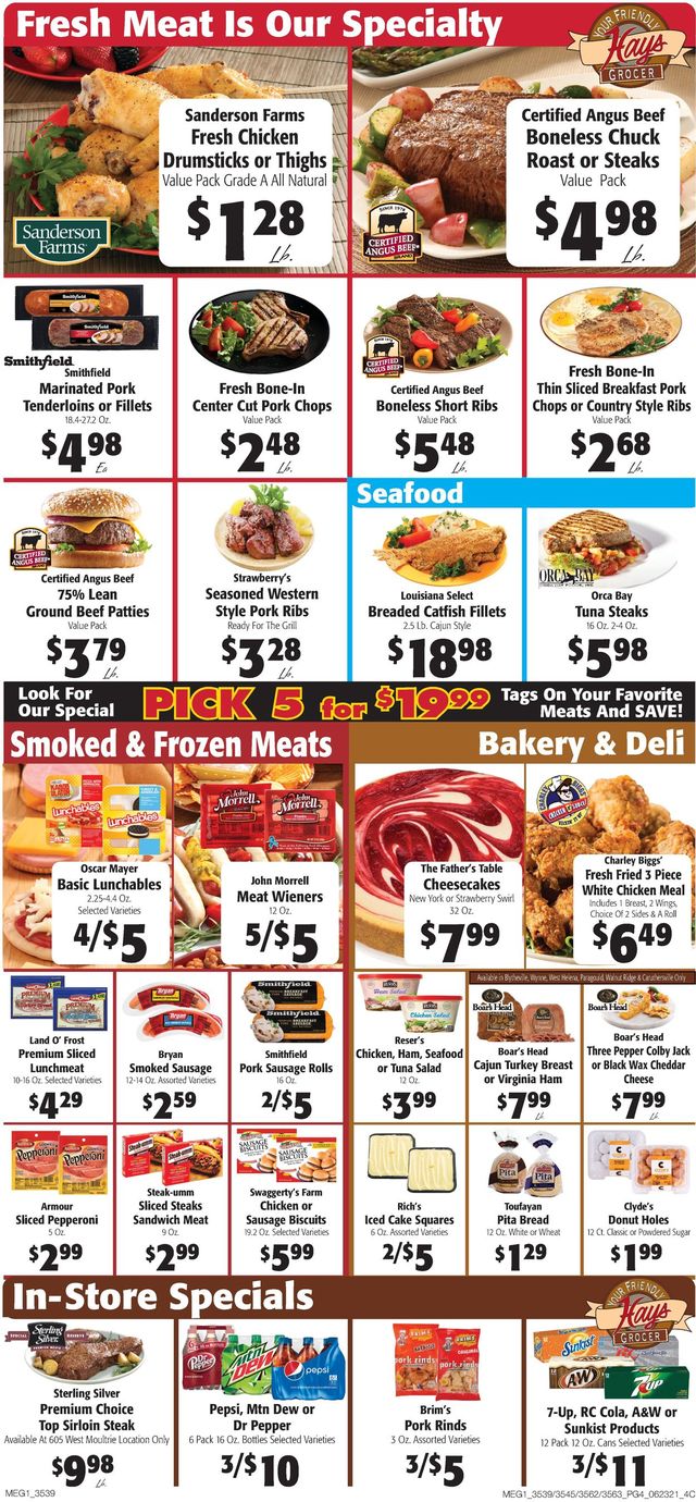 Hays Supermarket Ad from 06/23/2021