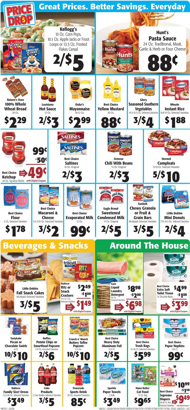 Hays Supermarket Ad from 09/22/2021