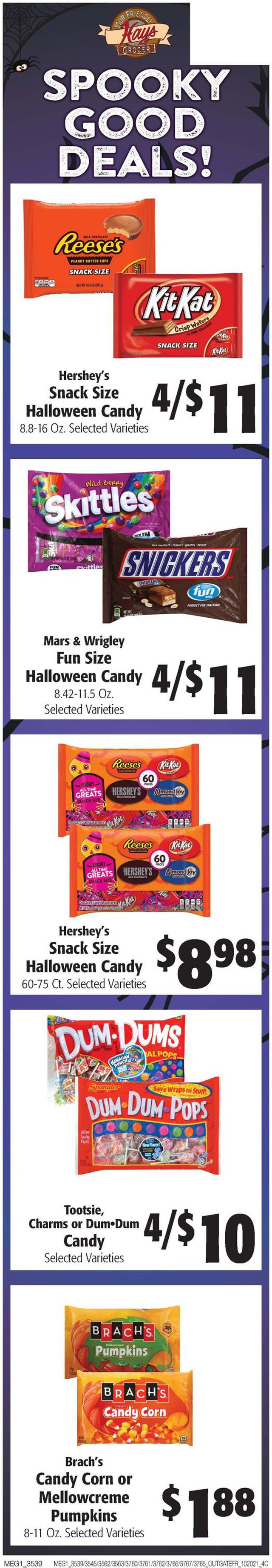 Hays Supermarket Ad from 10/20/2021