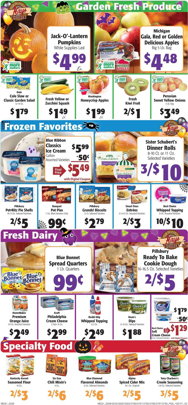 Hays Supermarket Ad from 10/27/2021