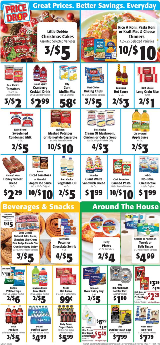 Hays Supermarket Ad from 11/10/2021