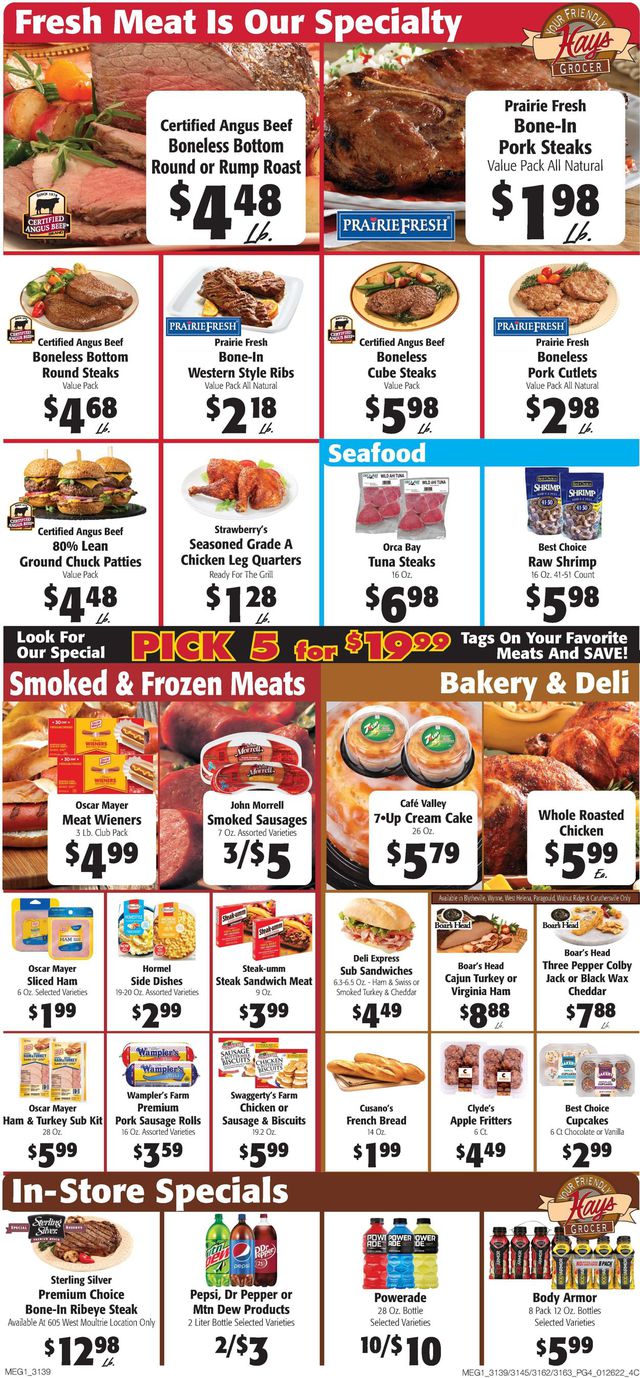 Hays Supermarket Ad from 01/26/2022