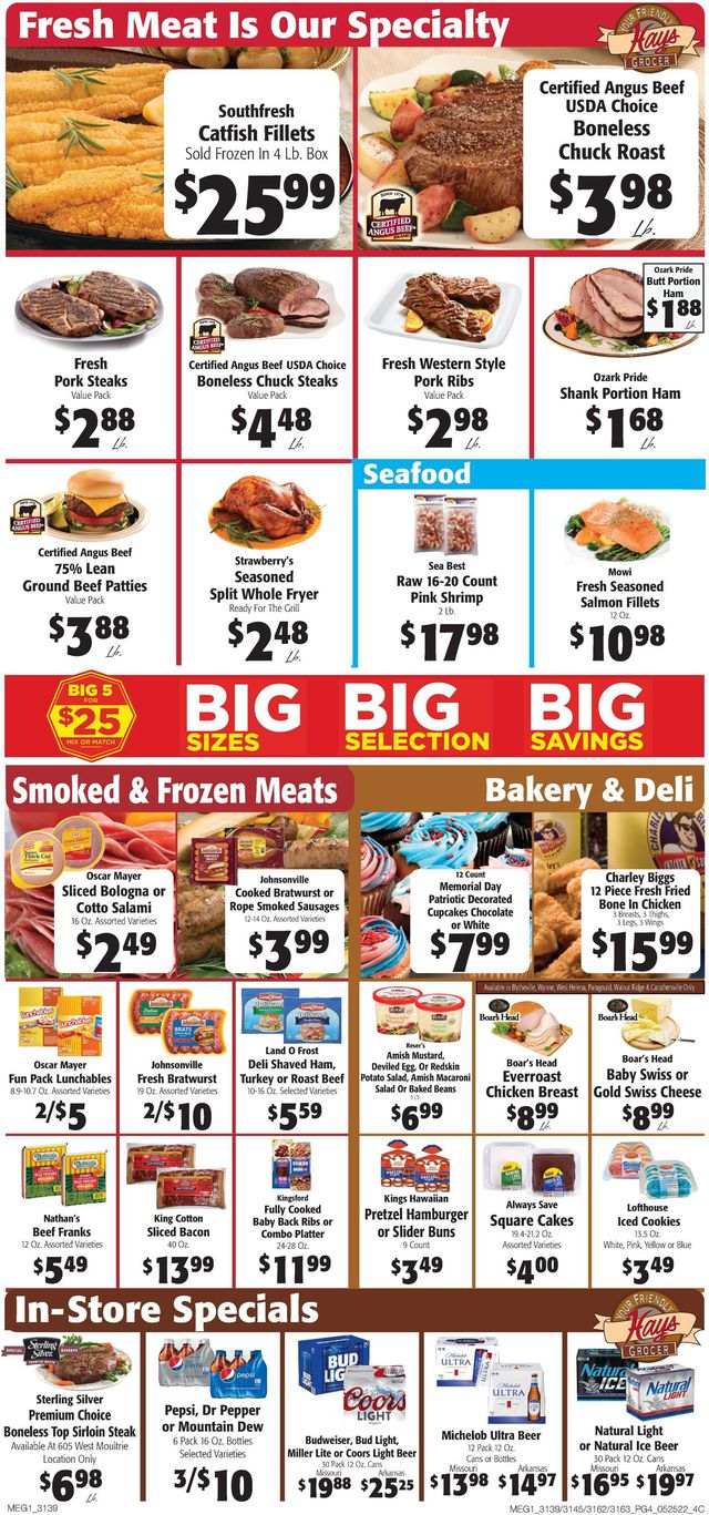 Hays Supermarket Ad from 05/25/2022