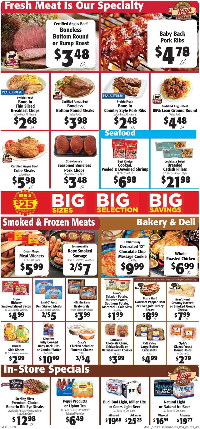 Hays Supermarket Ad from 06/15/2022