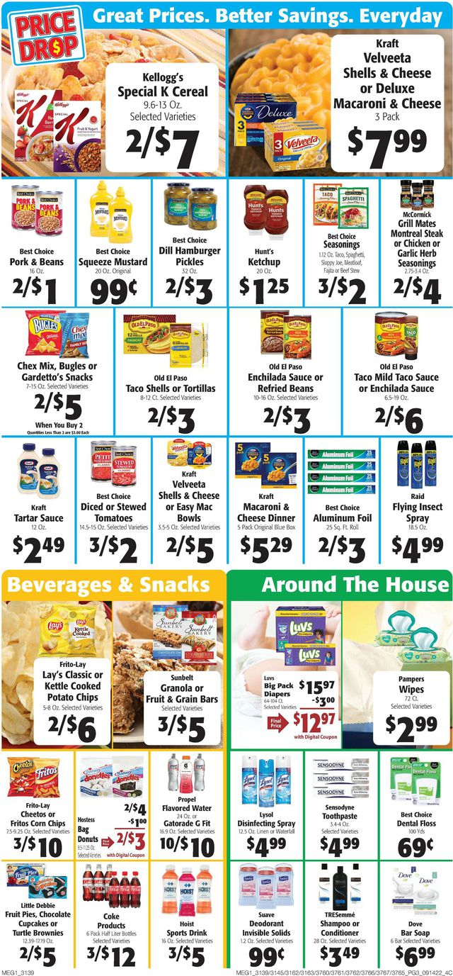 Hays Supermarket Ad from 09/14/2022