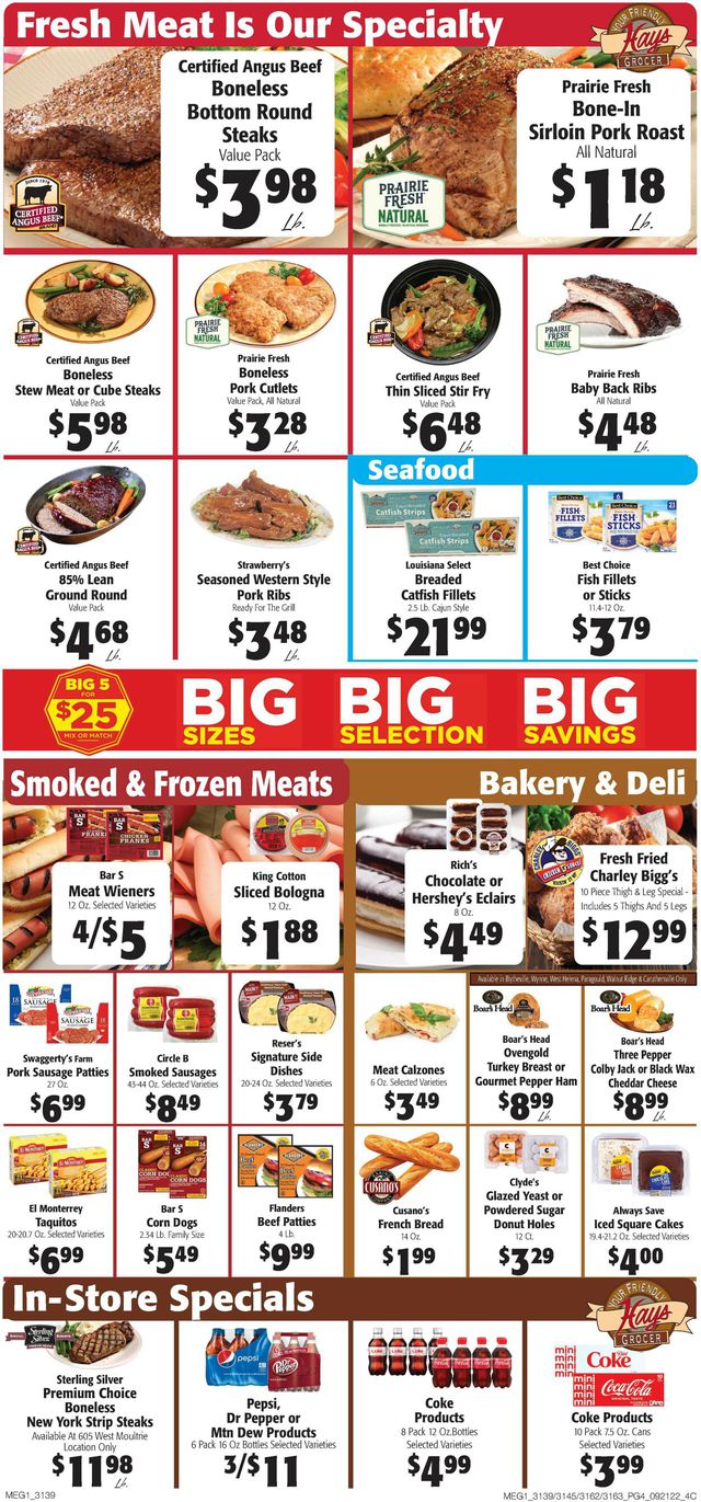 Hays Supermarket Ad from 09/21/2022
