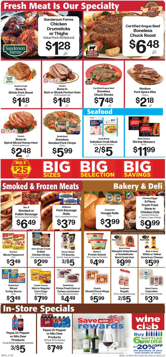 Hays Supermarket Ad from 01/25/2023
