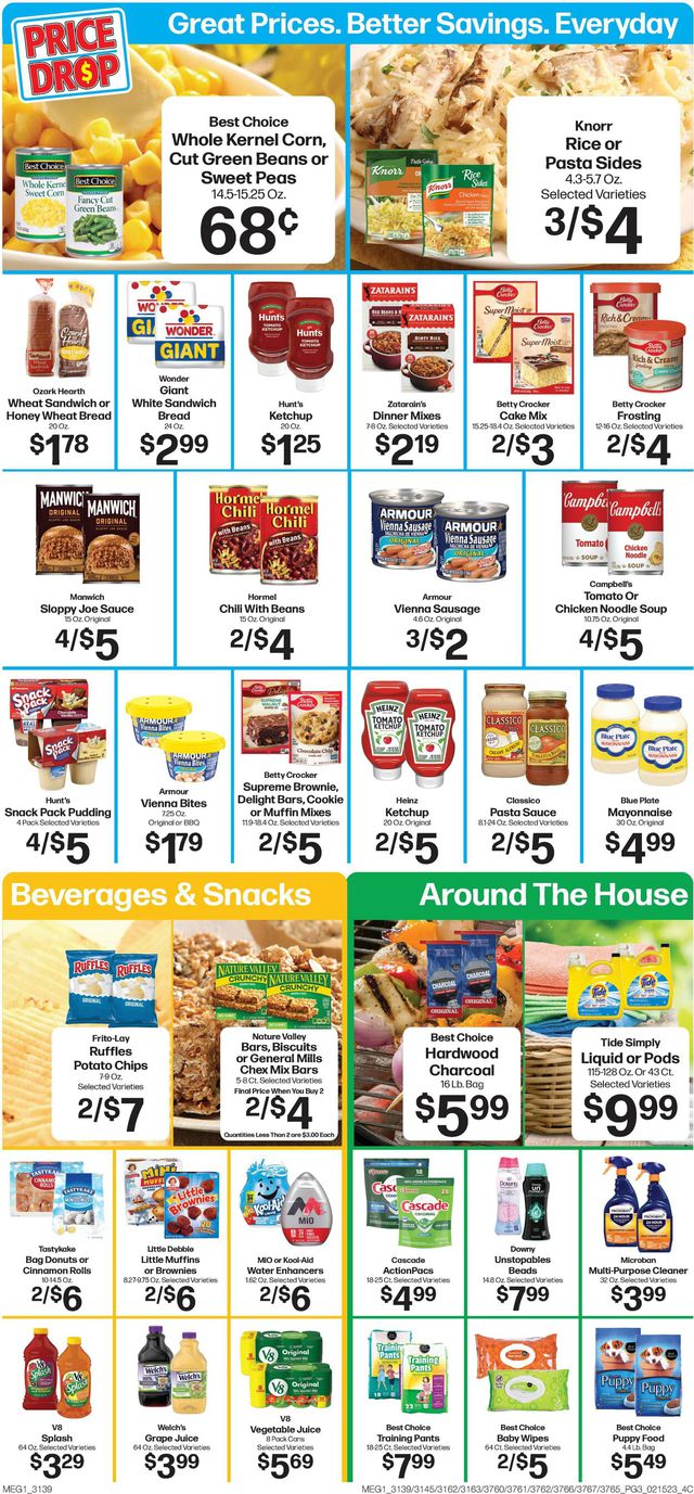 Hays Supermarket Ad from 02/15/2023