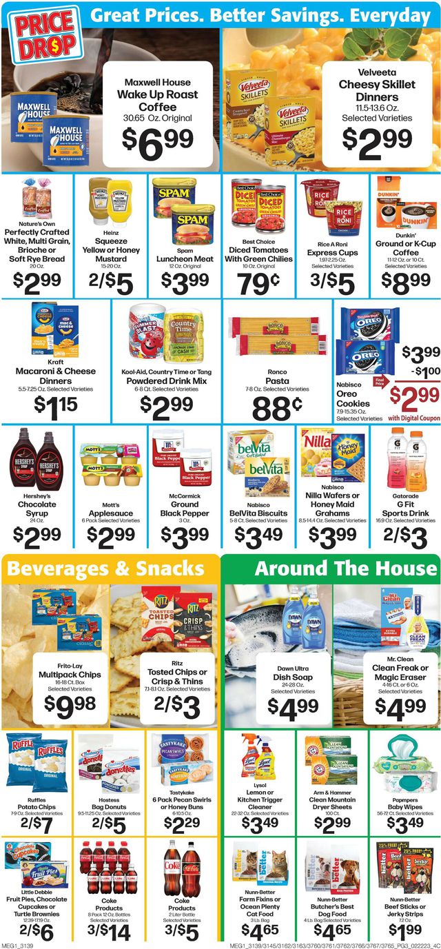 Hays Supermarket Ad from 02/22/2023