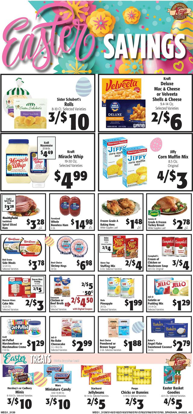 Hays Supermarket Ad from 04/05/2023