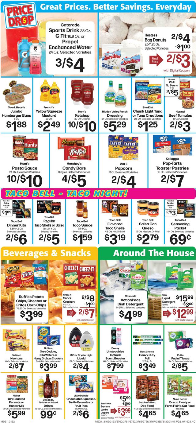 Hays Supermarket Ad from 07/19/2023