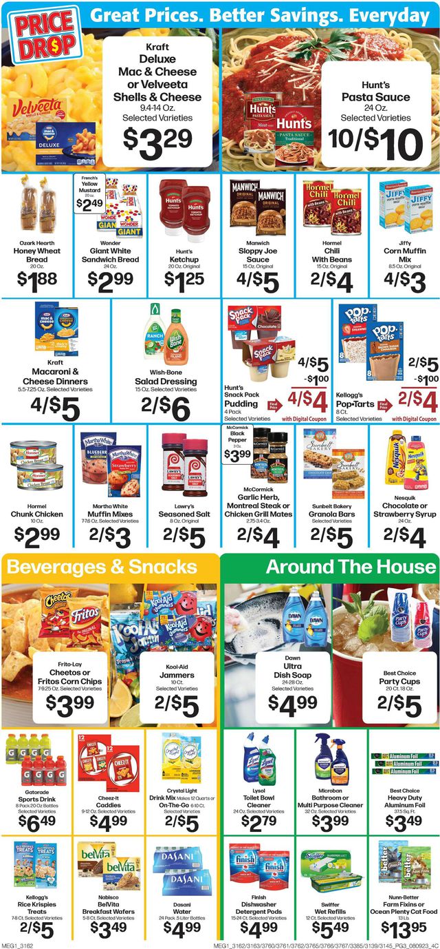 Hays Supermarket Ad from 08/09/2023