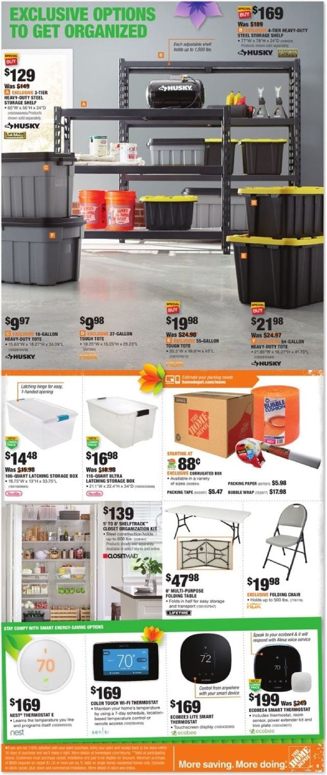 Home Depot Ad from 04/25/2019