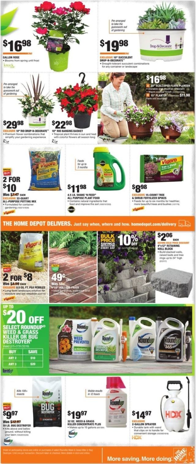 Home Depot Ad from 05/30/2019