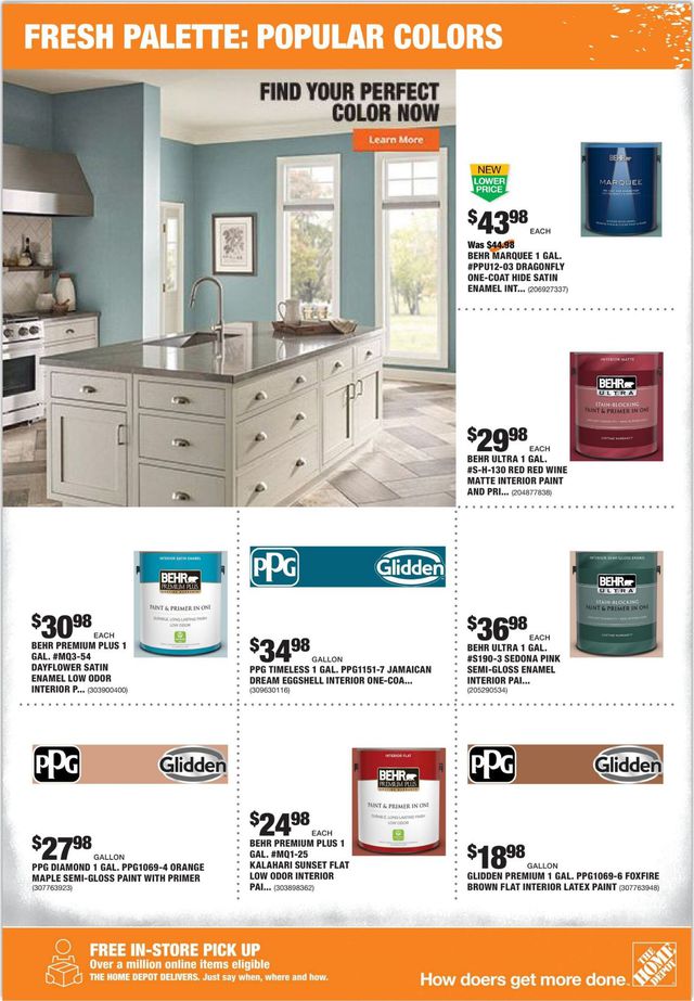 Home Depot Ad from 01/30/2020