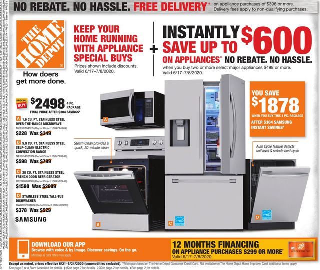 Home Depot Ad from 06/21/2020