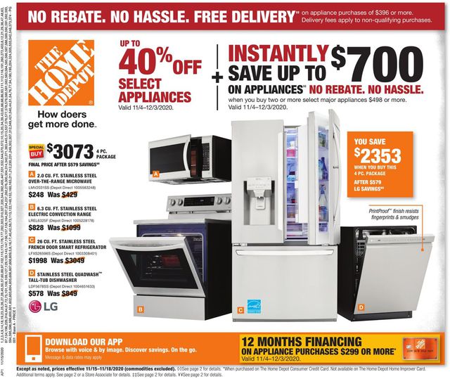 Home Depot Ad from 11/15/2020