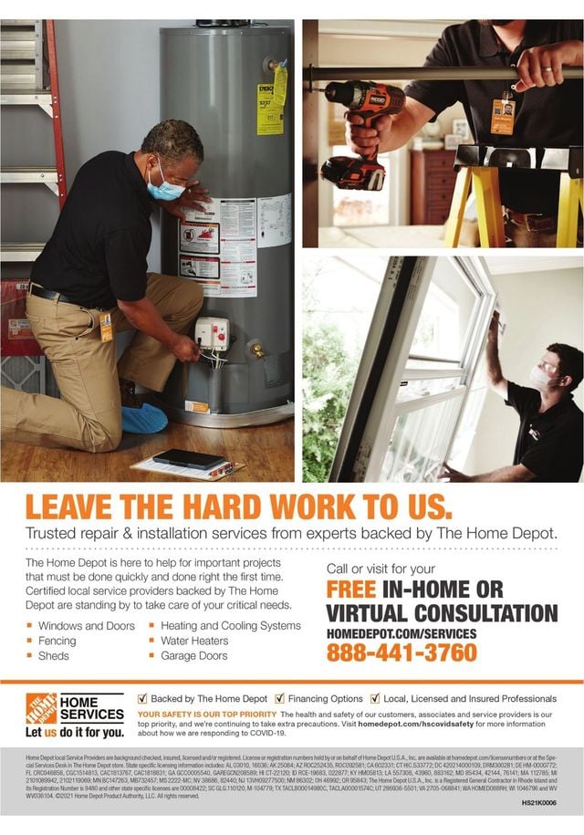 Home Depot Ad from 05/13/2021