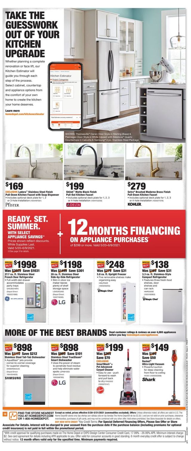 Home Depot Ad from 05/20/2021
