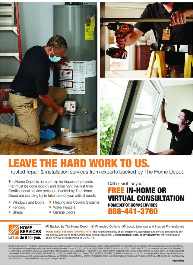 Home Depot Ad from 06/01/2021