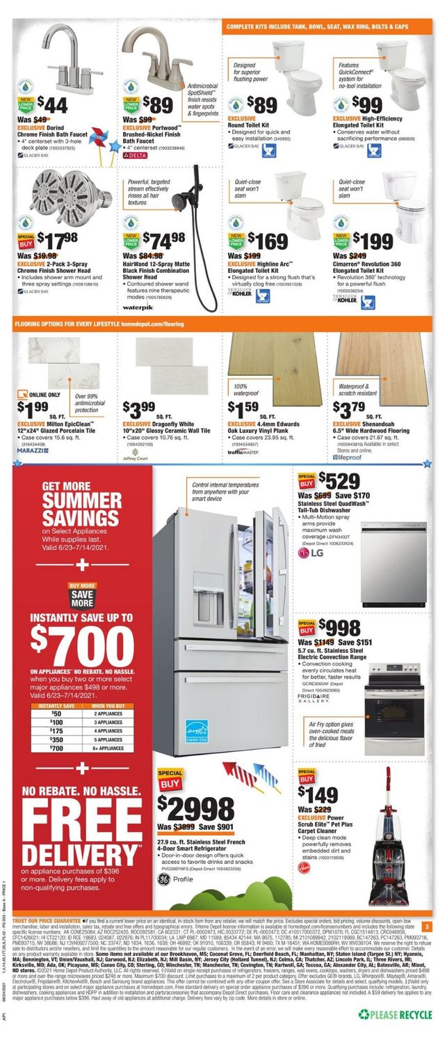 Home Depot Ad from 06/24/2021