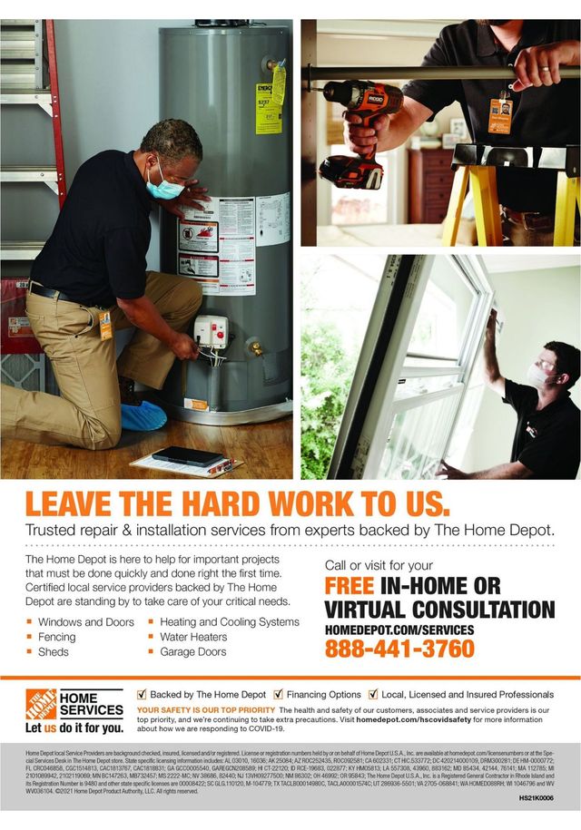 Home Depot Ad from 07/08/2021