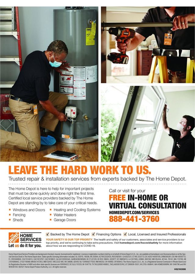 Home Depot Ad from 07/15/2021