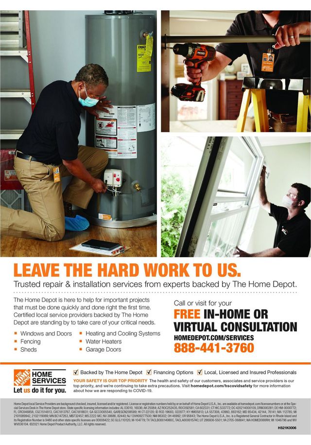 Home Depot Ad from 10/07/2021