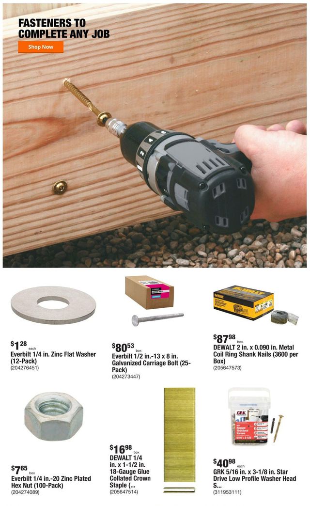 Home Depot Ad from 01/10/2022