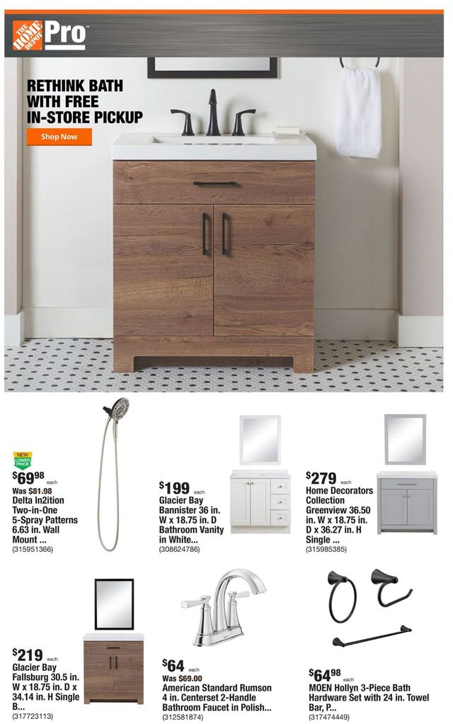 Home Depot Ad from 01/17/2022
