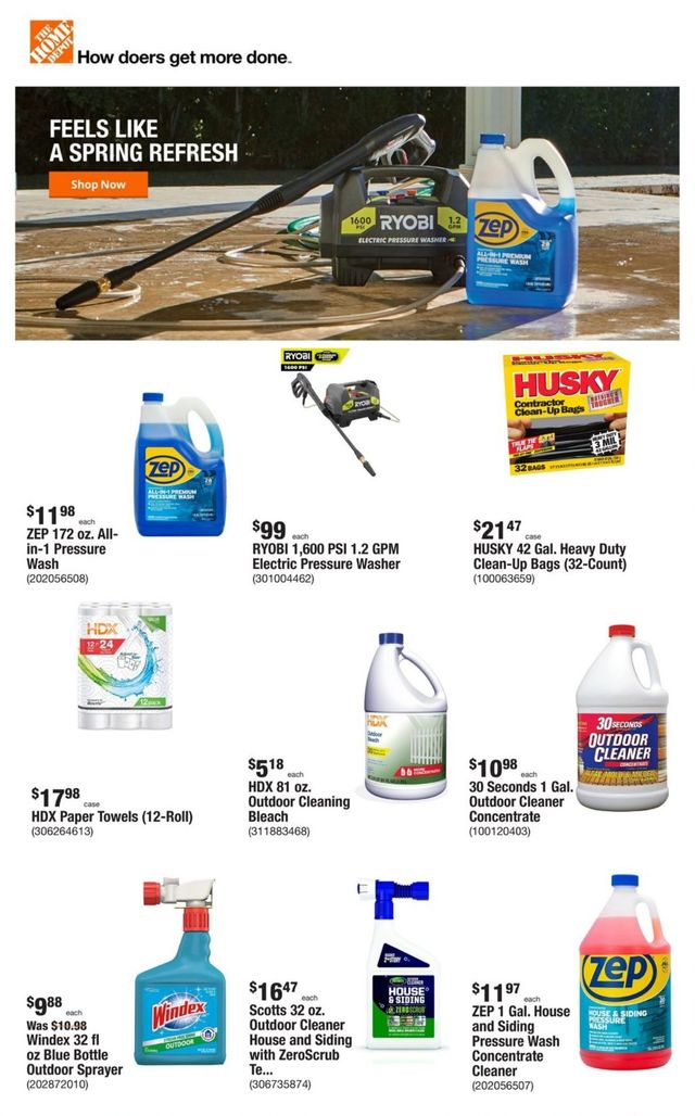 Home Depot Ad from 03/31/2022